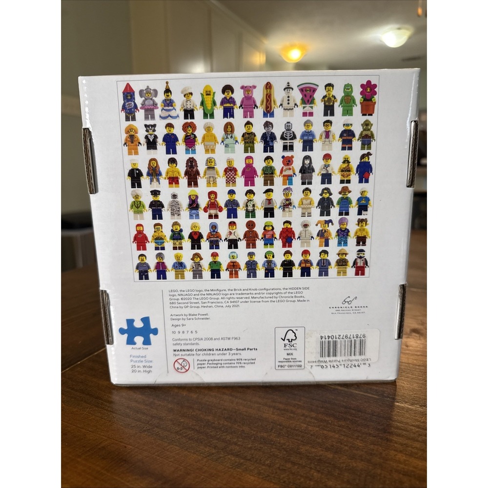 Lego Minifigure 1000-Piece Puzzle by LEGO 2020 Sealed Box - Picture 3 of 3